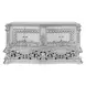 Valkyrie Antique Platinum Upholstered Panel Bedroom Set