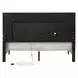 Casilda Gray and White King Upholstered Panel Bed with LED