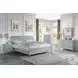 Gaines Gray High Gloss 2 Drawer Nightstand