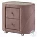 Salonia Pink Velvet Upholstered Platform Bedroom Set