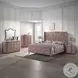 Salonia Pink Velvet 2 Drawer Nightstand