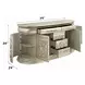 Sorina Antique Gold 5 Drawer Dresser