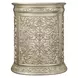 Sorina Beige and Antique Gold Upholstered Panel Bedroom Set