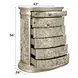 Sorina Antique Gold 6 Drawer Chest
