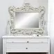 Adara Antique White Rectangular Dresser Mirror