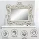 Adara Antique White Rectangular Dresser Mirror