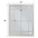 Varian Silver Rectangular Dresser Beveled Mirror