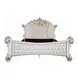 Vendome Cream and Antique Pearl King Upholstered Panel Bed