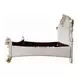 Vendome Cream and Antique Pearl King Upholstered Panel Bed