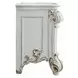 Vendome Antique Pearl Upholstered Panel Bedroom Set with Nailhead Trim