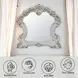 Vendome Antique Pearl Arched Wall Mirror