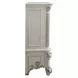 Vendome Antique Pearl Upholstered Panel Bedroom Set with Nailhead Trim