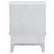 Vendome Antique Pearl Upholstered Panel Bedroom Set with Nailhead Trim