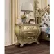 Cabriole Gold 3 Drawer Nightstand