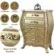 Cabriole Gold 5 Drawer Chest