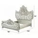 Sandoval Beige and Champagne King Upholstered Panel Bed