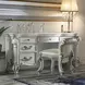 Vendome Antique Pearl 7 Drawer Vanity Desk