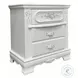 Flora White 2 Drawer Nightstand