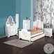 Flora White 2 Drawer Nightstand