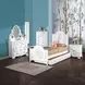 Flora White Oval Dresser Mirror with Jewelry Storage