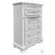 Flora White 5 Drawer Chest