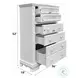 Flora White 5 Drawer Chest