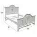 Flora White Full Storage Panel Bed