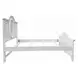 Flora White Twin Storage Panel Bed