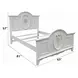 Flora White Twin Storage Panel Bed