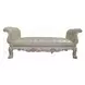 Dresden Gray Upholstered 78" Bed Bench with Nailhead Trim