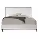 Carena White and Brown Upholstered Panel Bedroom Set