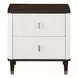 Carena White and Brown Upholstered Panel Bedroom Set