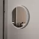 Carena White Round Wall Mirror