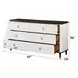 Carena White and Walnut 6 Drawer Dresser