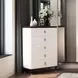 Carena White and Walnut 5 Drawer Chest