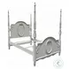 Flora Gray Full Poster Bed
