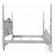 Flora Gray Full Poster Bed