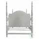 Flora Gray Full Poster Bed