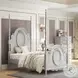Flora Gray Full Poster Bed