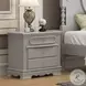 Flora Gray 2 Drawer Nightstand