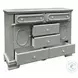 Flora Gray 6 Drawer Dresser with Door