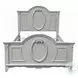 Flora Gray Full Panel Bed