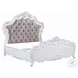 Latisha White Eastern King Upholstered Bed