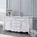 Latisha White 5 Drawer Dresser with Door