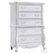 Latisha White 5 Drawer Chest