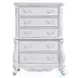 Latisha White 5 Drawer Chest