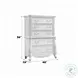 Latisha White 5 Drawer Chest