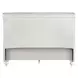 Dorothy Pearl White and Ivory Full Upholstered Sleigh Bed
