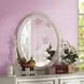 Dorothy Ivory Oval Dresser Mirror