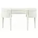 Dorothy Ivory 3 Drawer Vanity Desk with Mirror
